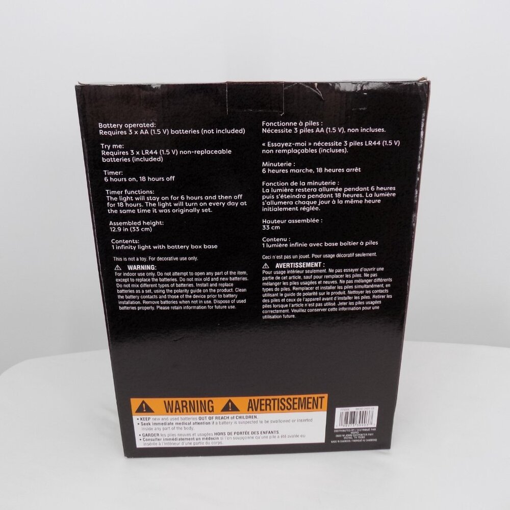 Ashland LED Infinity Light Cat Shaped Halloween Decoration Indoor Battery New - Picture 2 of 7